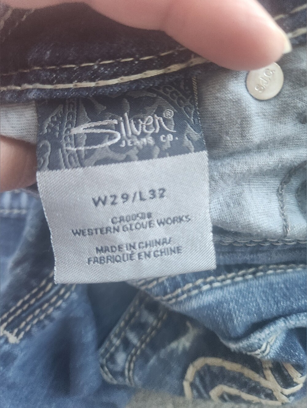 Silver Aiko‎ Straight Distressed Jeans 29X32 - Picture 5 of 10